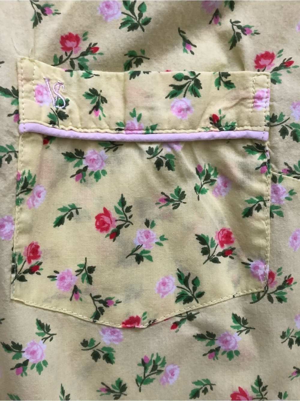 Victoria's Secret Yellow Floral Button-Down Nightshirt - Picture 7 of 7